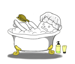 Monochrome Nyanko tentatively honorific sticker #4663371