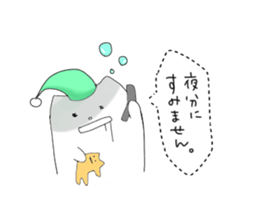 Monochrome Nyanko tentatively honorific sticker #4663373