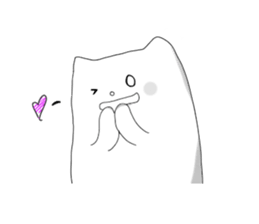 Monochrome Nyanko tentatively honorific sticker #4663380