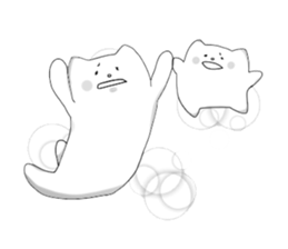 Monochrome Nyanko tentatively honorific sticker #4663383