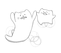 Monochrome Nyanko tentatively honorific sticker #4663383