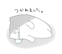 Monochrome Nyanko tentatively honorific sticker #4663388