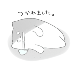 Monochrome Nyanko tentatively honorific sticker #4663388