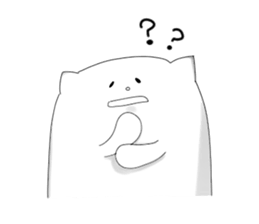 Monochrome Nyanko tentatively honorific sticker #4663395