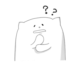 Monochrome Nyanko tentatively honorific sticker #4663395