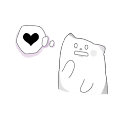 Monochrome Nyanko tentatively honorific sticker #4663407