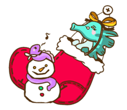 Beibei&Tintin Christmas HalloweenNewYear sticker #4663507