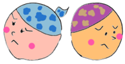 Friends of various facial expressions sticker #4663751