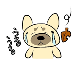 The daily life of a cute French bulldog sticker #4665592