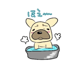 The daily life of a cute French bulldog sticker #4665593