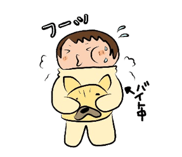 The daily life of a cute French bulldog sticker #4665597