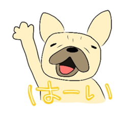 The daily life of a cute French bulldog sticker #4665599