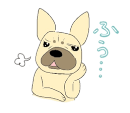 The daily life of a cute French bulldog sticker #4665600