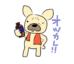 The daily life of a cute French bulldog sticker #4665602