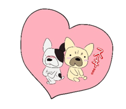 The daily life of a cute French bulldog sticker #4665603