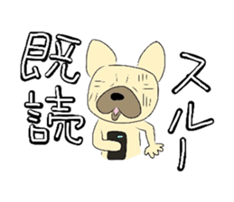 The daily life of a cute French bulldog sticker #4665604