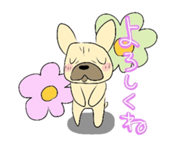 The daily life of a cute French bulldog sticker #4665610
