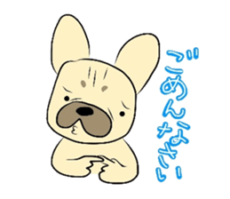 The daily life of a cute French bulldog sticker #4665611