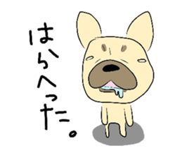 The daily life of a cute French bulldog sticker #4665614