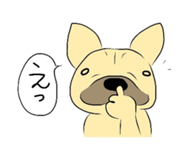 The daily life of a cute French bulldog sticker #4665616
