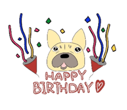 The daily life of a cute French bulldog sticker #4665618