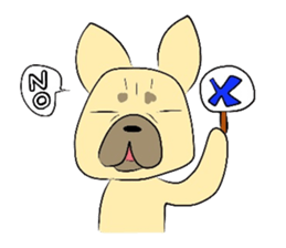 The daily life of a cute French bulldog sticker #4665619