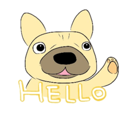The daily life of a cute French bulldog sticker #4665621