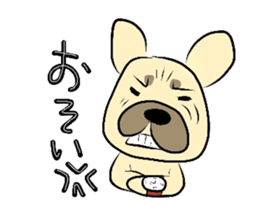 The daily life of a cute French bulldog sticker #4665623