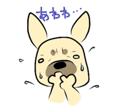 The daily life of a cute French bulldog sticker #4665624