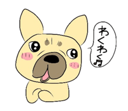 The daily life of a cute French bulldog sticker #4665627