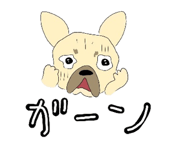 The daily life of a cute French bulldog sticker #4665628