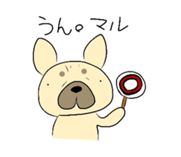 The daily life of a cute French bulldog sticker #4665631