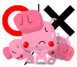 Pig is three little sticker #4665884