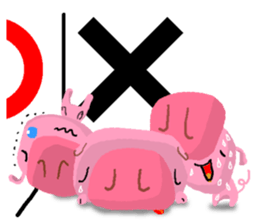 Pig is three little sticker #4665886
