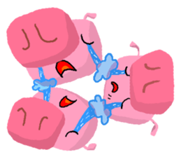 Pig is three little sticker #4665889