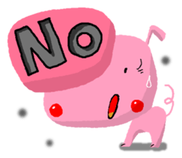 Pig is three little sticker #4665893