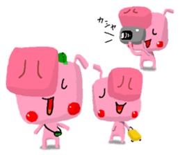 Pig is three little sticker #4665910