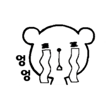 chococo's Korean bear sticker #4667631