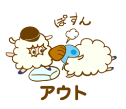 baseball sheep sticker #4668516