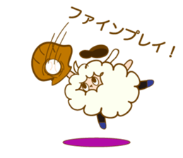 baseball sheep sticker #4668533