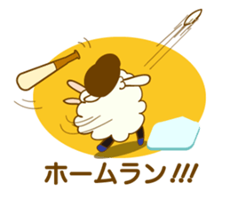 baseball sheep sticker #4668535