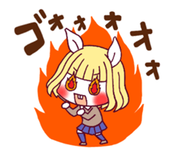 Unrequited love rabbit girl sticker #4669702