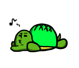 a turtle is optimistic sticker #4670277