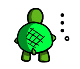 a turtle is optimistic sticker #4670290