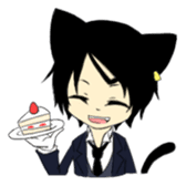 A cat butler sticker #4670314