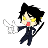 A cat butler sticker #4670315