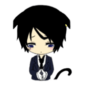 A cat butler sticker #4670326