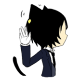 A cat butler sticker #4670330