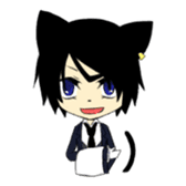 A cat butler sticker #4670341