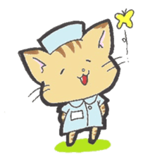 Nurse of the cat part3 sticker #4671166